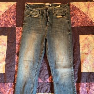 Blue skinny jeans